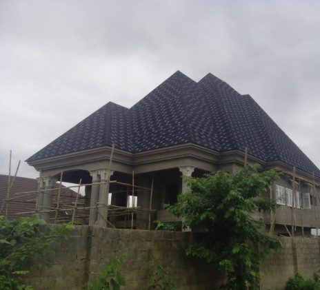 The Roofers Nigeria Limited Shingle Black and White Design