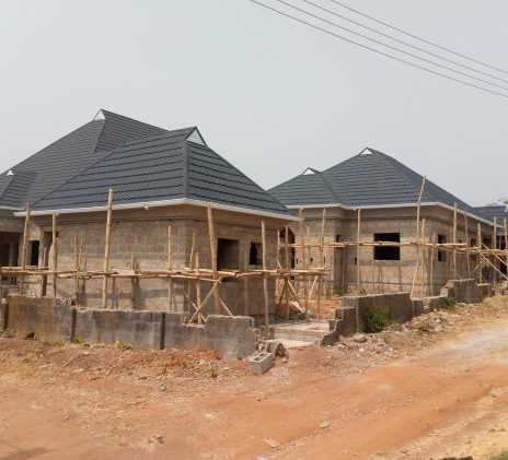 Luxury Estate with Signature Blue Classic Roof Finish @ the roofers nigeria limited